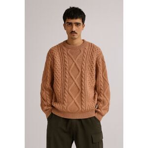 Aelfric Eden Pink Cable Knitted Pullover Sweater Top Men’s Size Small